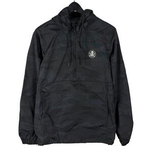 Mens Haggard Pirate Streetwear Camo Windbreaker Pullover Jacket Size M